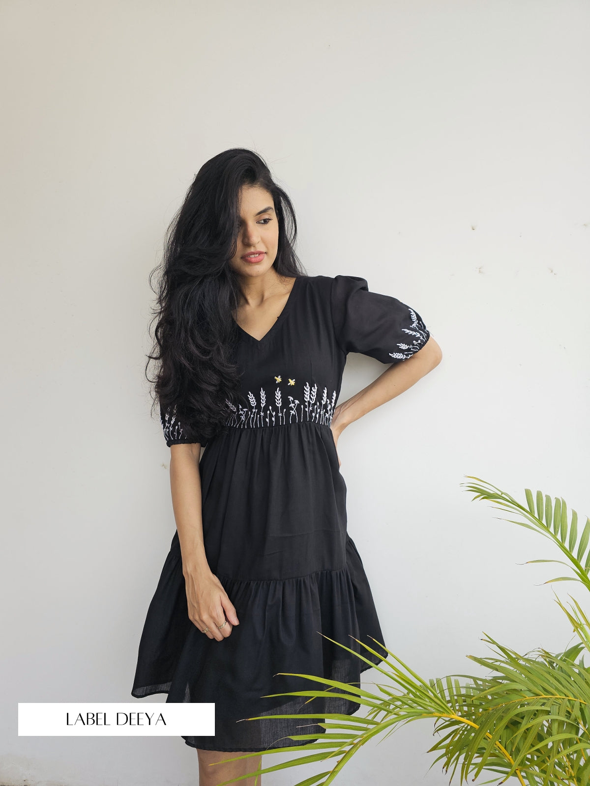 Black garden dress