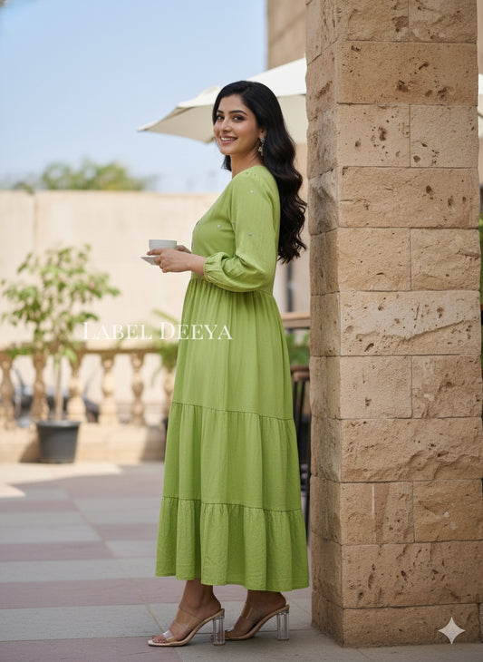 Sutra Two flower Dress