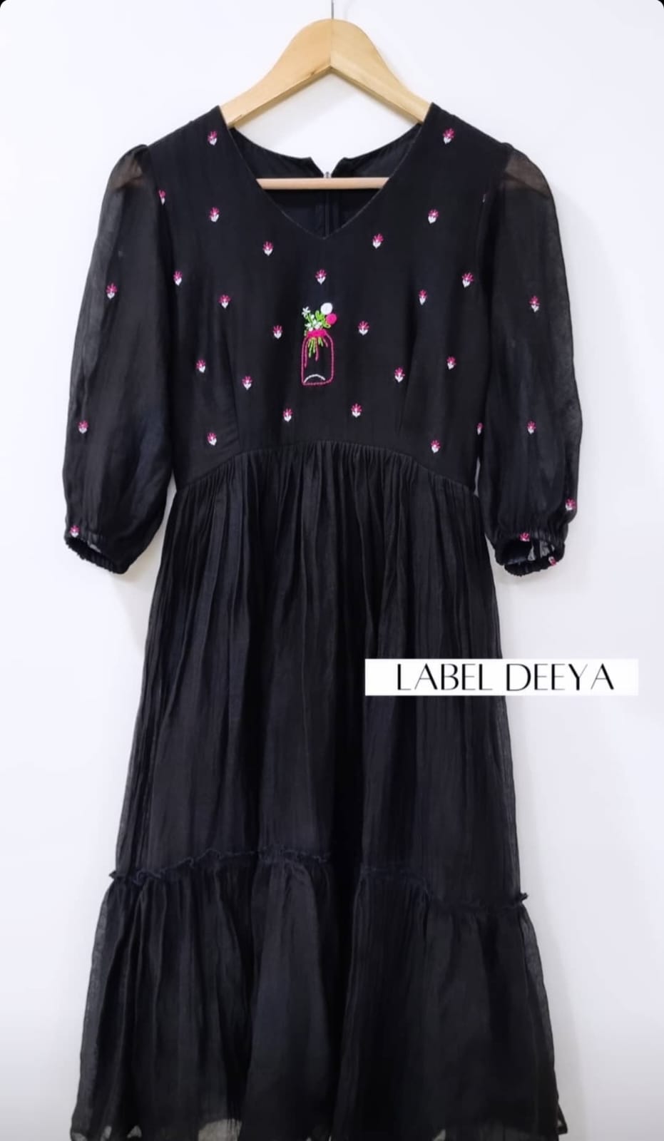 Sutra Black Tumbler Dress