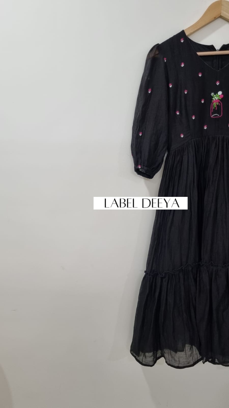 Sutra Black Tumbler Dress