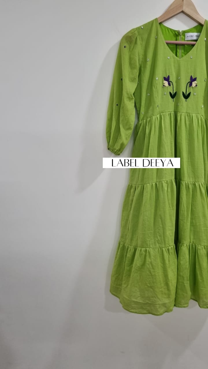 Sutra Two flower Dress