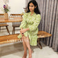 Green creeper hue dress
