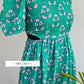 Dainty pink and green cut dress