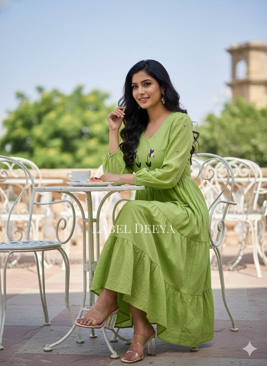 Sutra Two flower Dress