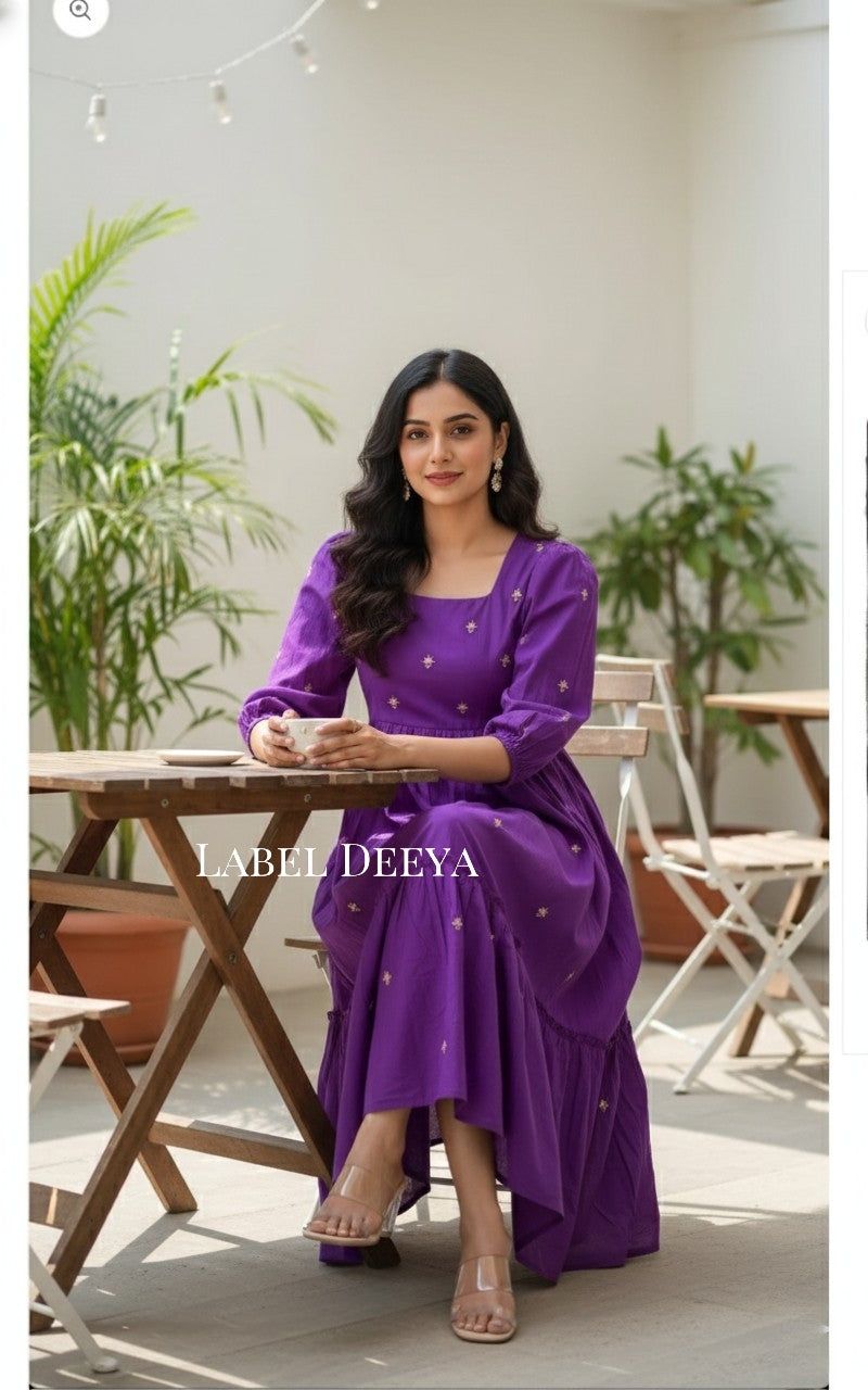 Sutra Violet Dress