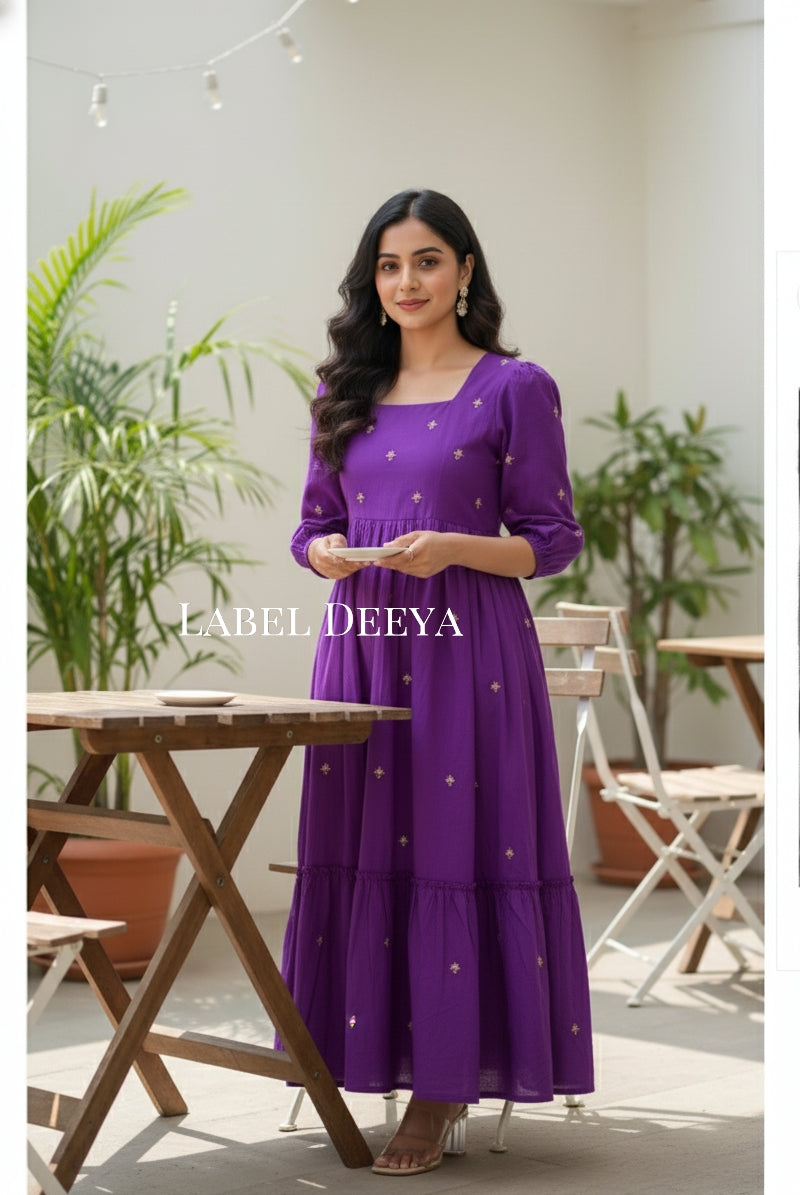 Sutra Violet Dress