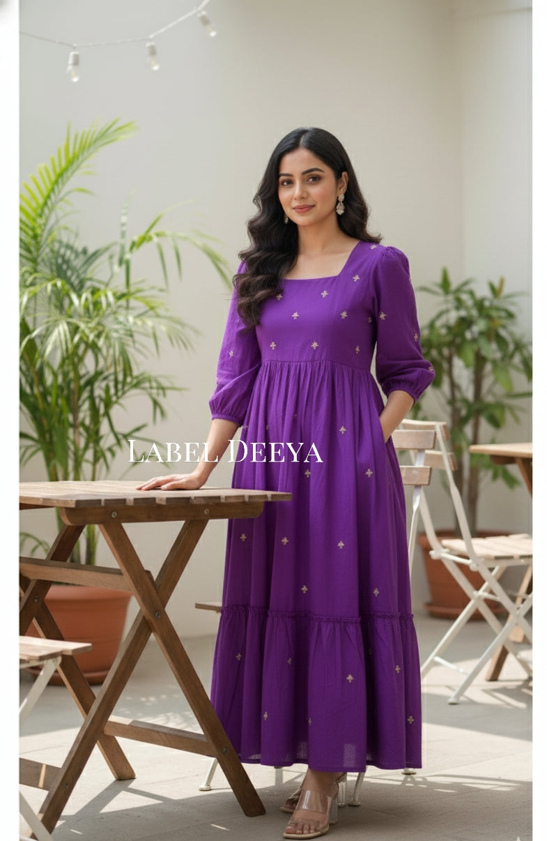 Sutra Violet Dress