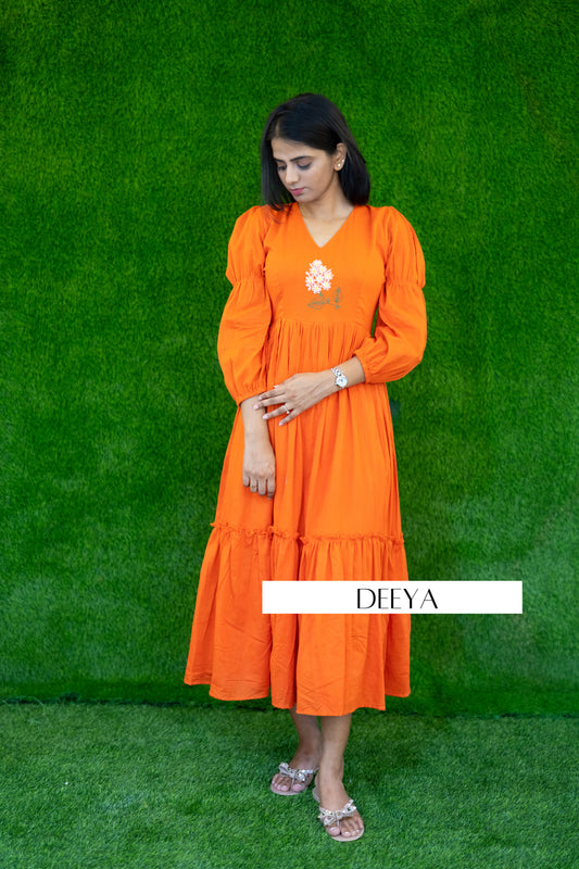 Sutra Poet Sleeve Dress