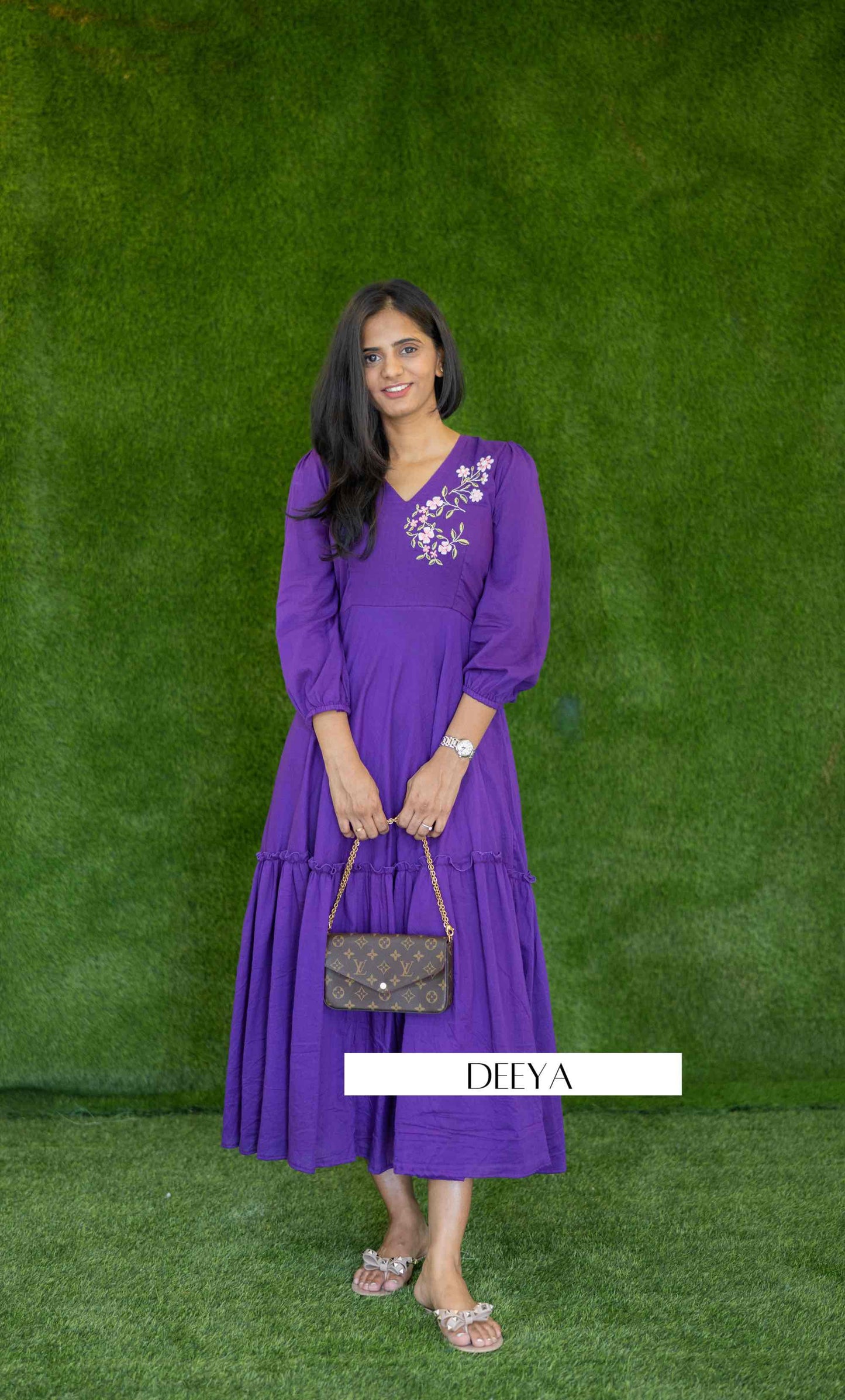 Sutra Purple Dress