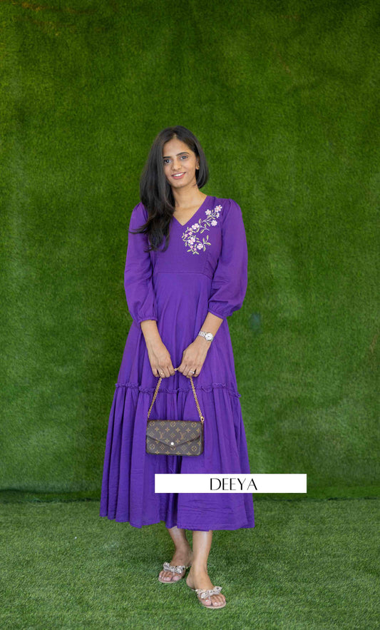 Sutra Purple Dress