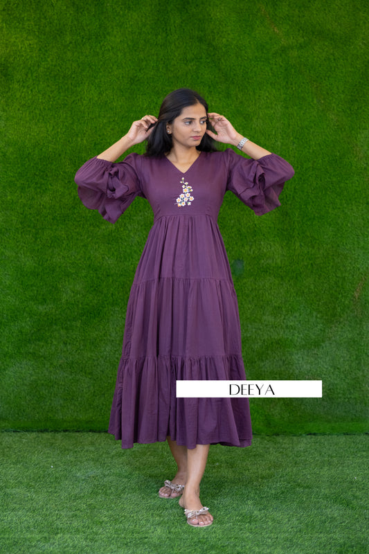 Sutra Bell Sleeves Dress