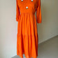 Sutra Orange Knot Dress