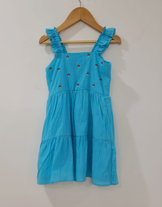 Sutra Kids Blue Ruffles Sleeve